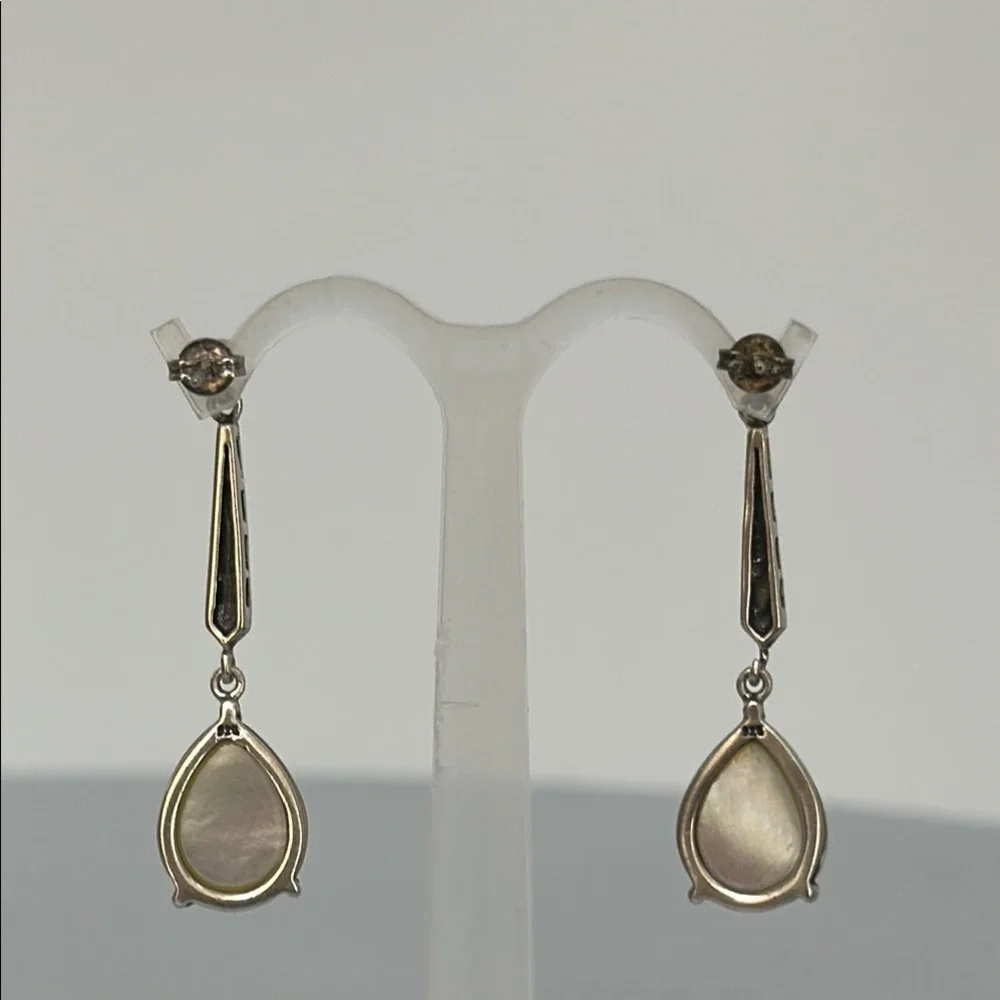 Elegant 925 Elegant Pearl Drop Earrings